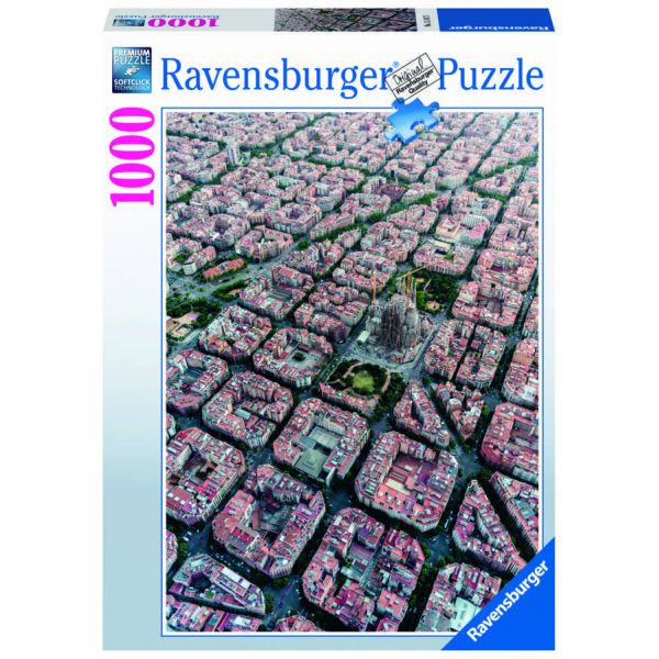 Puzzle da 1000 Pezzi - Foto & Paesaggi: Barcelona vista dall'alto