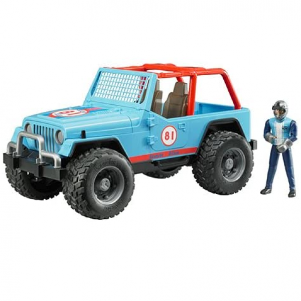 Jeep Cross Country Race Blue with Driver