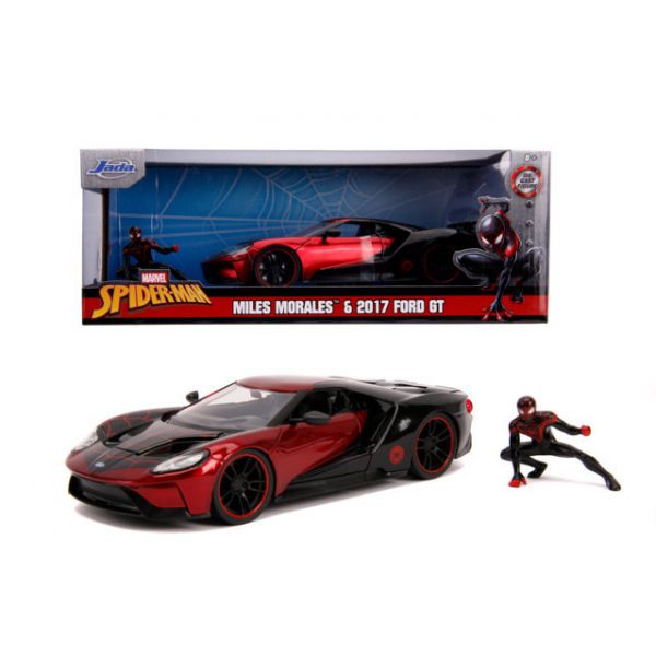 Marvel Miles Morales 2017 Ford GT 1:24 scale die-cast with figure