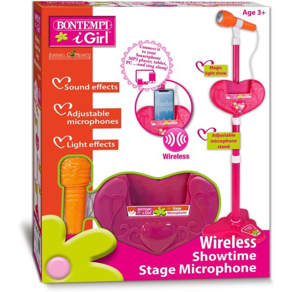 Wireless stage microphone.
