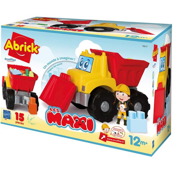 Abrick - Les Maxi: Truck with Trailer (15 Pieces)