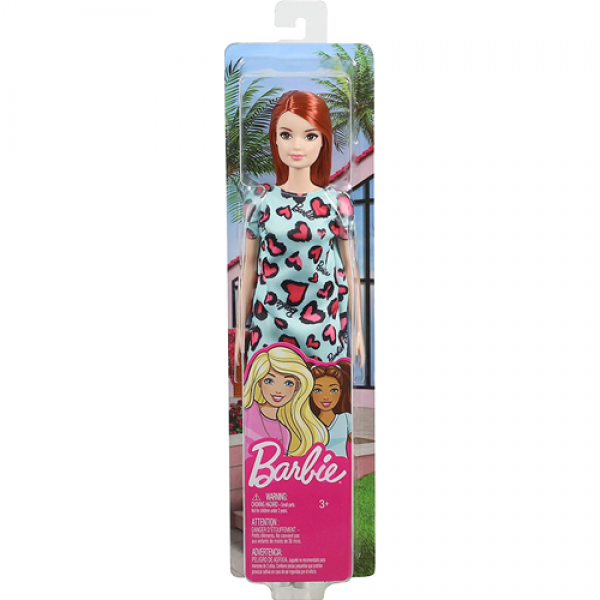 Barbie - Trendy: Abito Turchese Con Cuori Rosa
