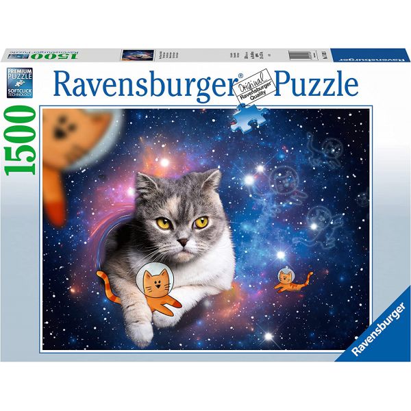 1500 Piece Jigsaw Puzzle - Cat in Space