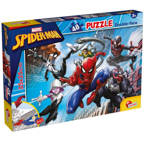 Puzzle da 48 Pezzi Double Face - Spider-Man: Spiderverse