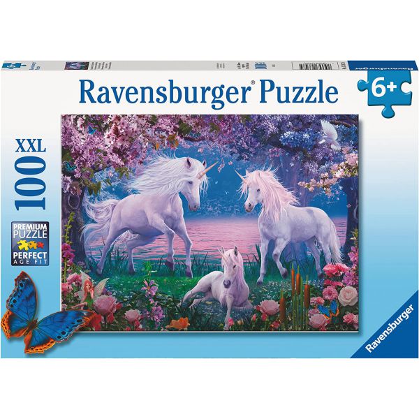 Puzzle da 100 Pezzi XXL - Unicorni Incantati
