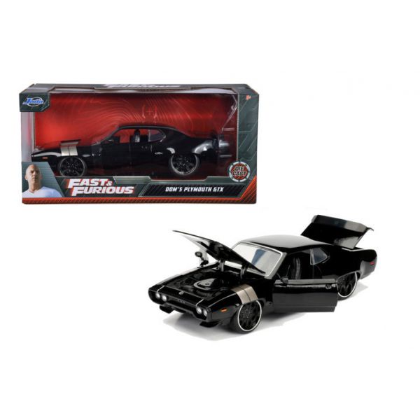Fast&amp;Furious FF8 1972 Plymouth GTX 1:24 scale die-cast, freewheeling, opening parts