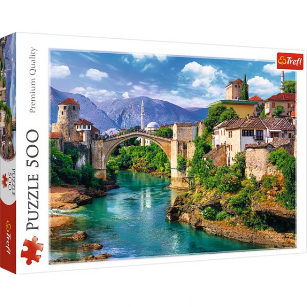 Puzzle da 500 Pezzi - Old Bridge in Mostar, Bosnia and Herzegovina