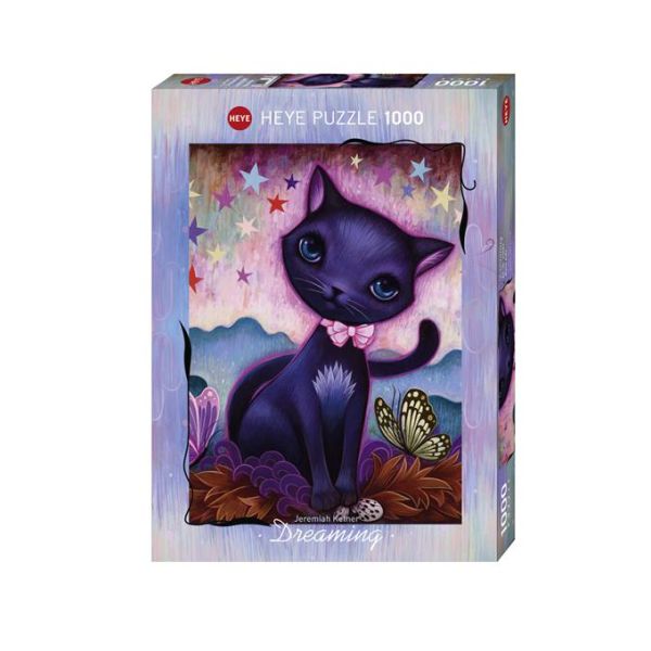 Puzzle da 1000 Pezzi - Black Kitty, Dreaming