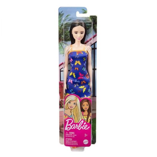 Barbie - Abito Blu Fantasia Farfalle