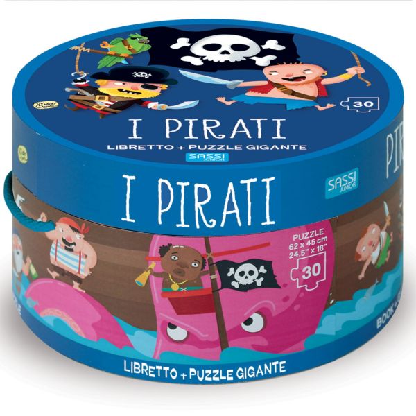 30 piece puzzle - The Pirates New Edition (Round Box and Book Puzzle)