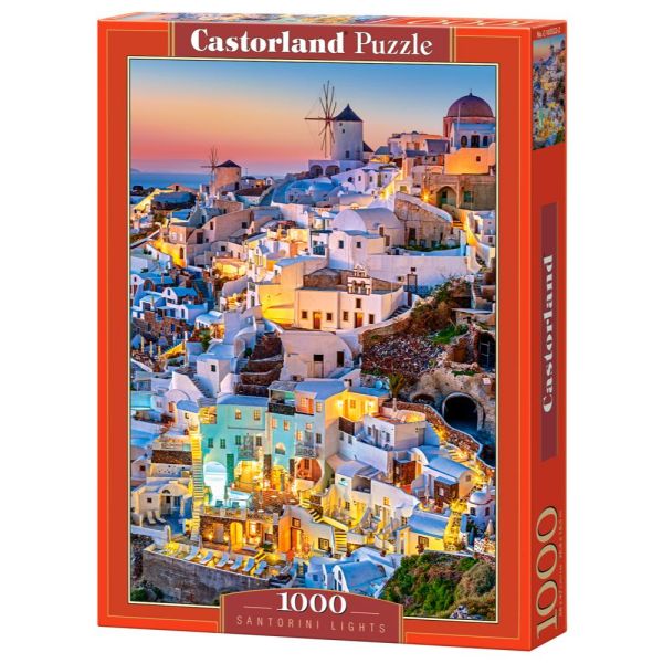 1000 Piece Puzzle - Santorini Lights