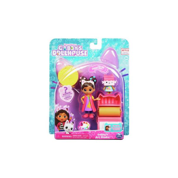 GABBY&#39;S DOLLHOUSE Pack of 2 characters and accessories_Art studio