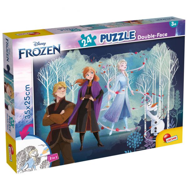 Puzzle da 24 Pezzi Double-Face - Frozen