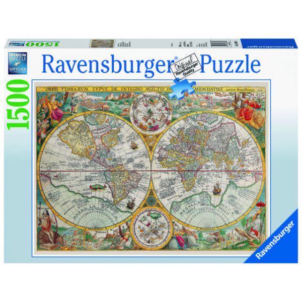 1500 Piece Puzzle Historical World Map