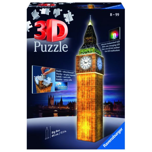 Puzzle 3D da 216 pezzi - Big Ben Night Edition