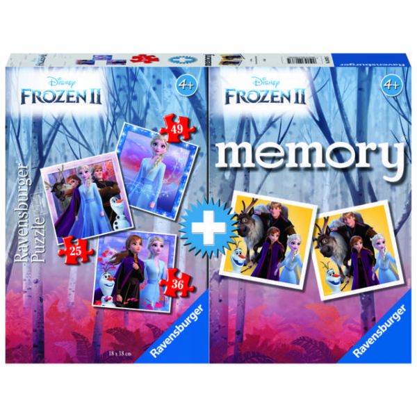 Multipack - Memory + 3 Puzzle: Frozen 2 