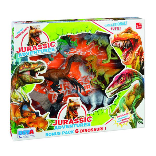 Jurassic Adventures - Playset 6 Dinosauri