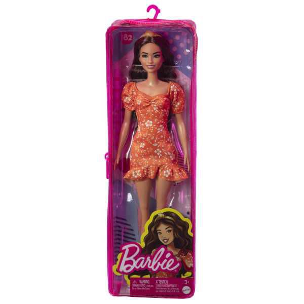 Barbie - Fashionistas: Capelli Castani e Abito Floreale