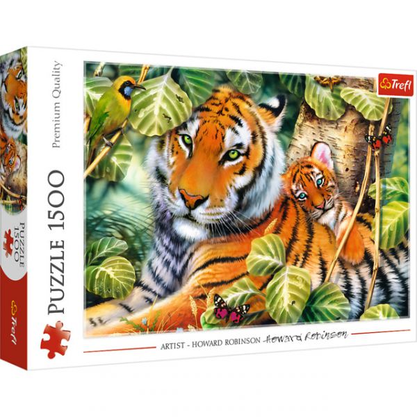 1500 Piece Puzzle - Two tigers