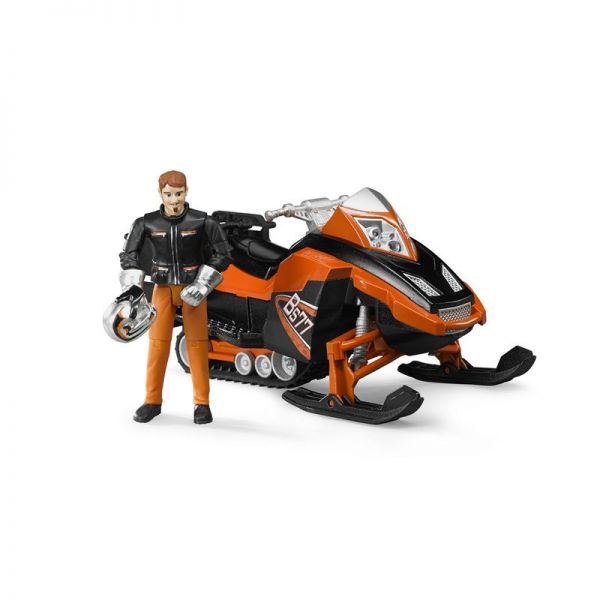 Snowmobile with figure and accessories