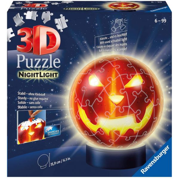 Puzzle 3D - Nightlight: Zucca di Halloween