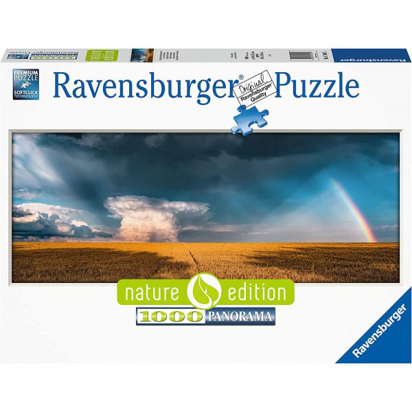 Puzzle 1000 pcs - Panorama - Fields after the storm