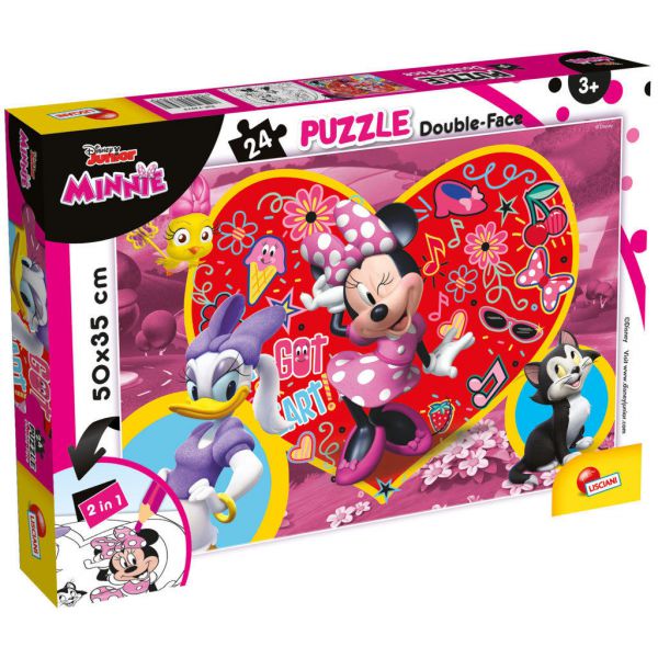 Puzzle da 24 Pezzi Double Face Plus - Minnie