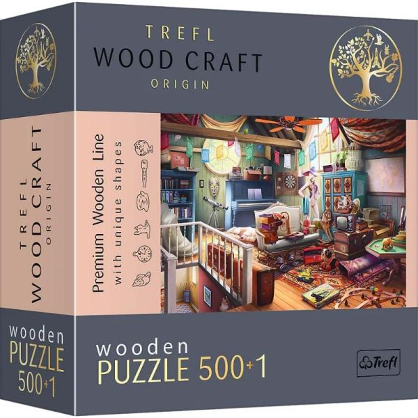 Puzzles - "500+1 Wooden Puzzles" - Treasures in the Attic_FSC Mix 70%