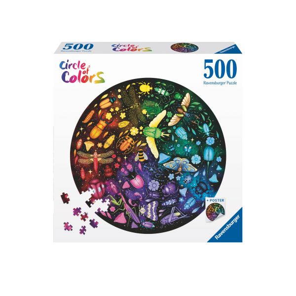 Puzzle da 500 Pezzi - Circle of Colors: Insetti