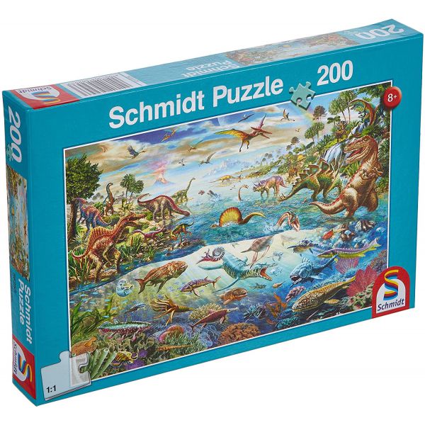 Puzzle da 200 Pezzi - Scopri i Dinosauri