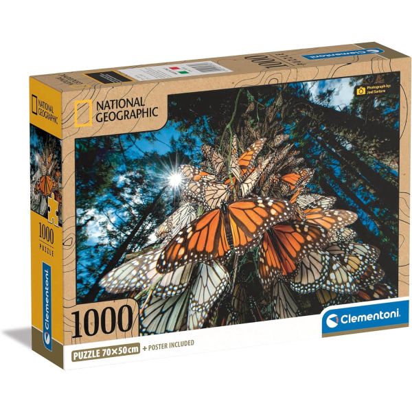1000 Piece Puzzle - Nat Geo: Monarch Butterfly