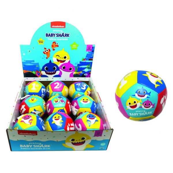 Baby Shark - Baby Ball Ultra Soft 12.7 cm soft ball in eco-leather. Ideal for playing at home.