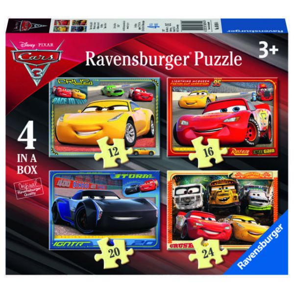 Puzzle 4 in 1 - Cars 3