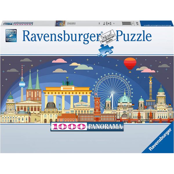 1000 Piece Puzzle Panorama - Berlin by Night