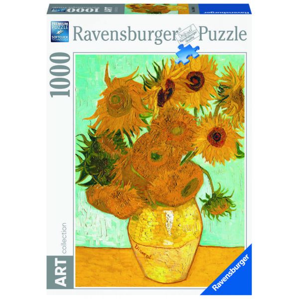 1000 Piece Puzzle - Van Gogh: Vase of Sunflowers